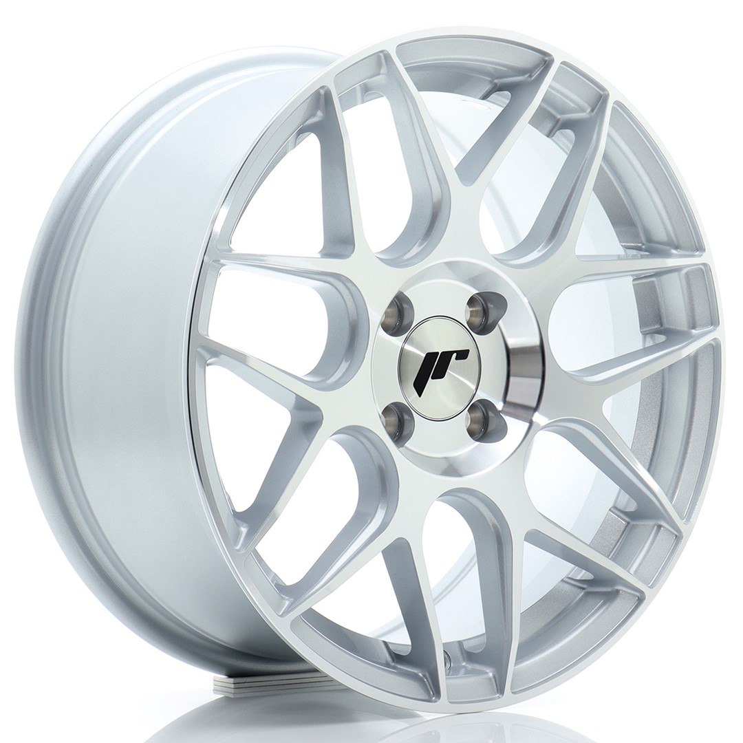 Japan Racing JR18 16x7 ET35 4x100 Silver Machined Face