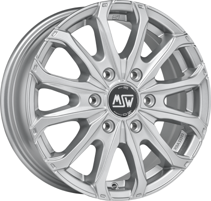MSW 48 VAN 6 HOLES 16x6.5 ET50 6x120 Full Silver