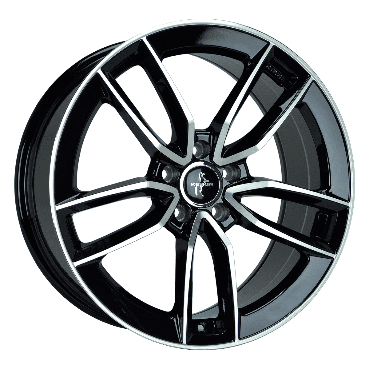 Keskin KT21 17x7.5 ET45 5x108 Black Front Polish
