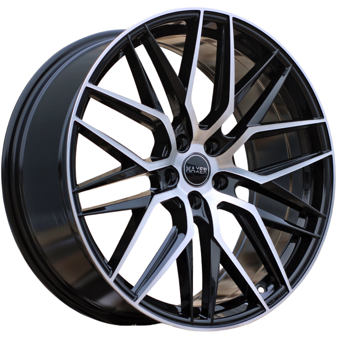 Haxer HX035 17x7.5 ET40 5x108 Black Polished
