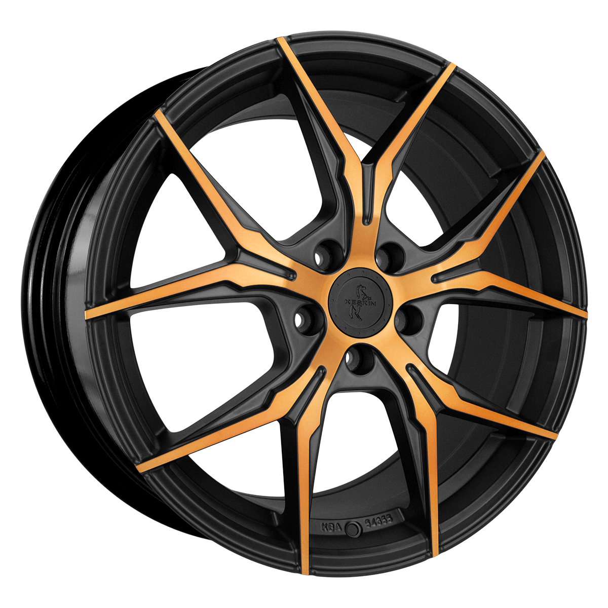 Keskin KT19N 19x8.5 ET35 5x120 Matt Black Front Copper