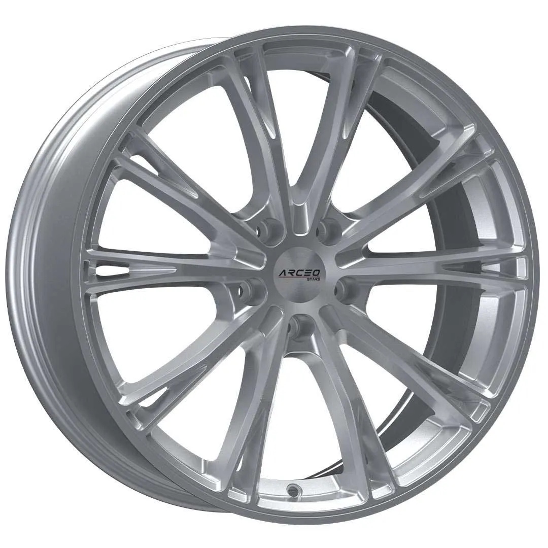 Arceo Stars ASW01 19x8.5 ET35 5x112 Silver
