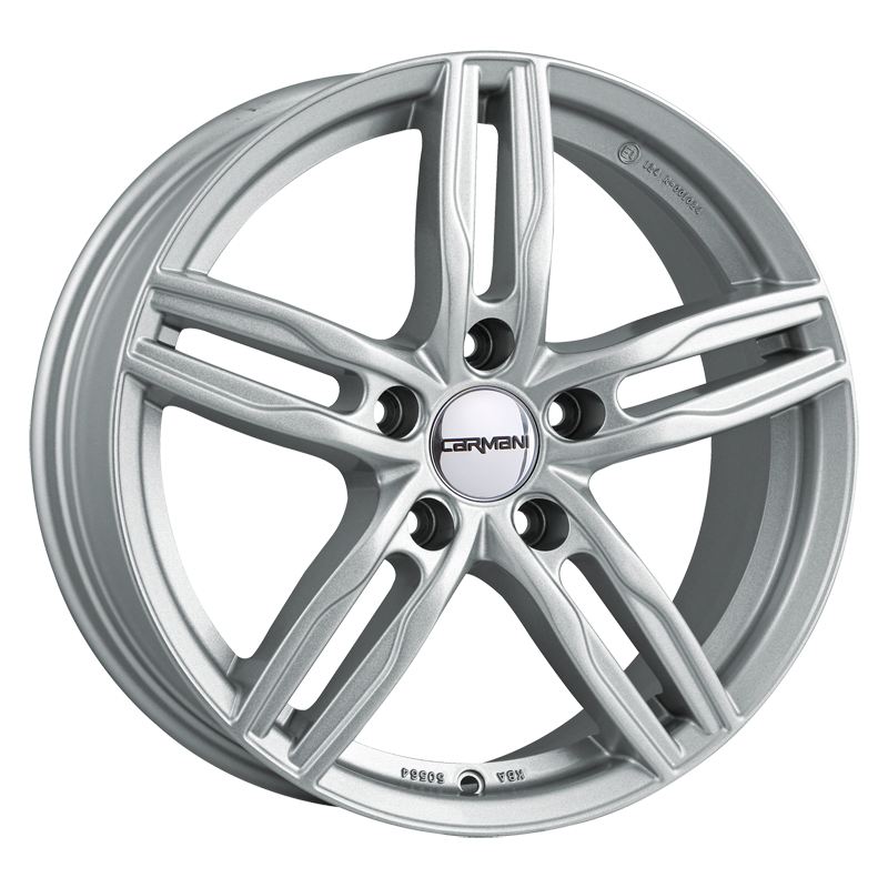 Carmani 14 PAUL 17x7.5 ET55 5x108 Kristall Silber