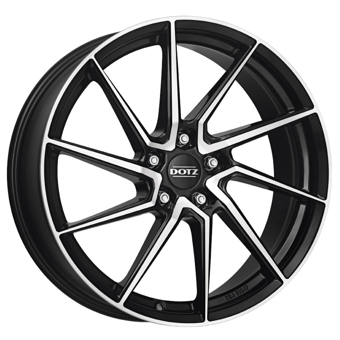 Dotz SPA DARK 19x8 ET45 5x108 Black Polished