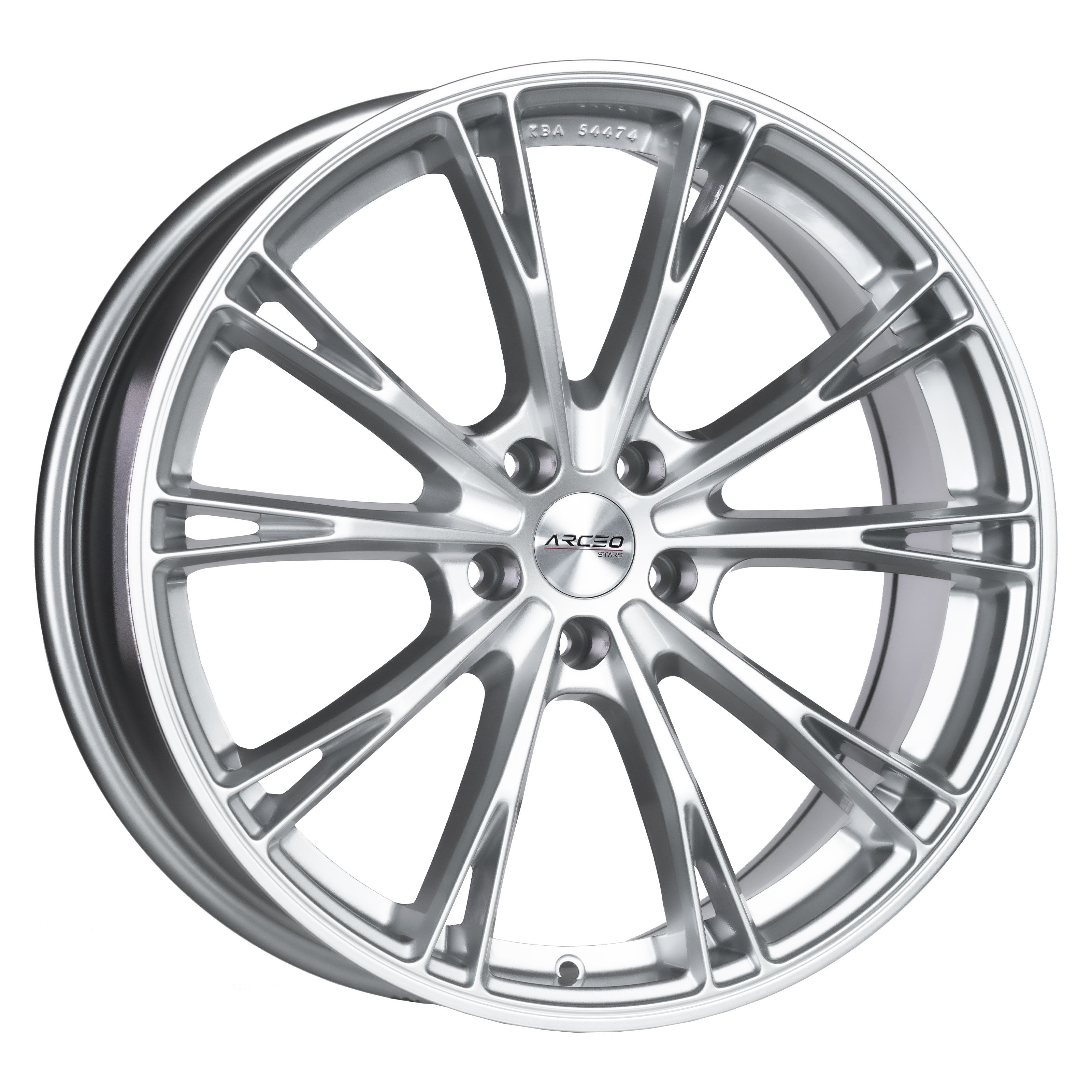 Arceo Stars ASW01 19x8.5 ET35 5x112 Silver