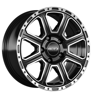 Dotz KALAHARI DARK 18x8 ET42 5x120 Black Polished