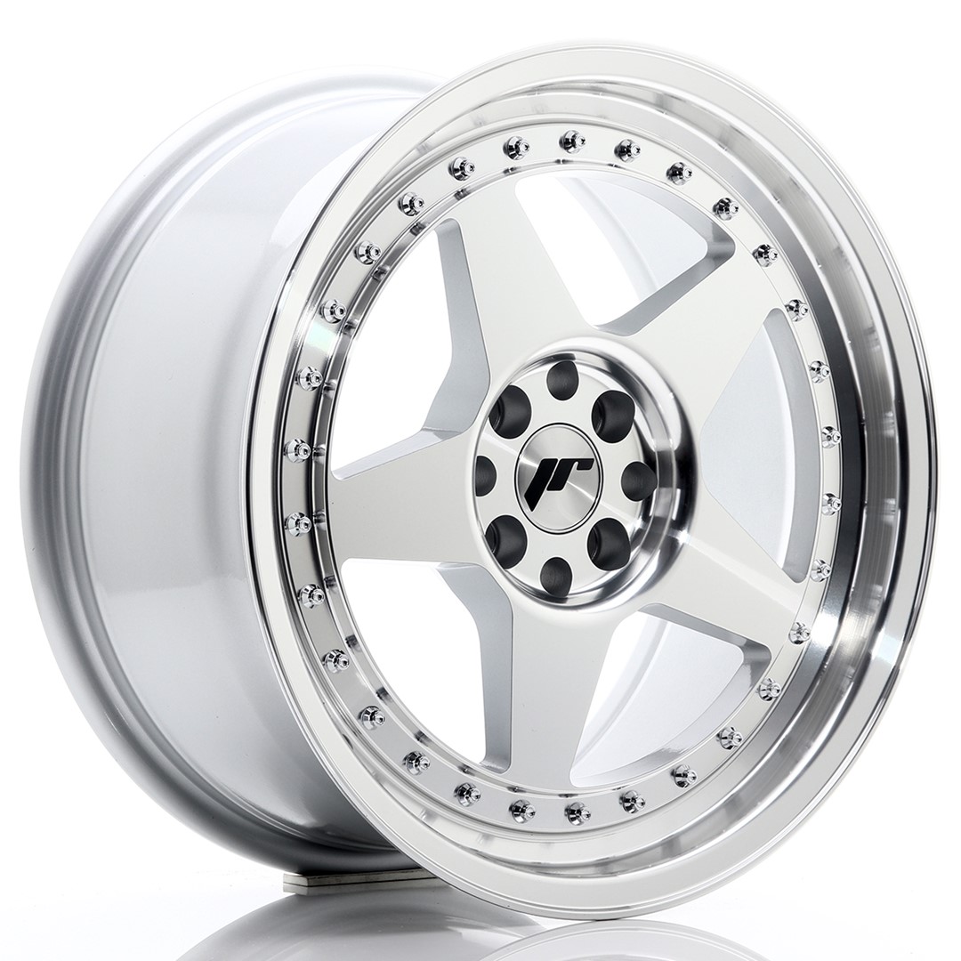 Japan Racing JR6 17x8 ET35 4x100/114.3 Silver Machined Face