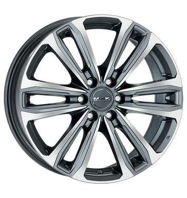 MAK SAFARI6 18x7.5 ET47 6x120 Gun Metall Mirror Face