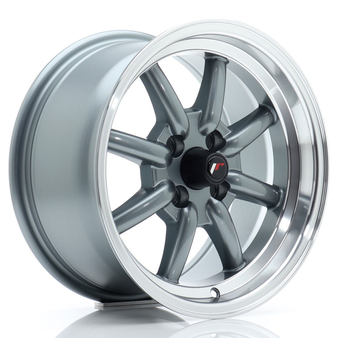 Japan Racing JR19 15x8 ET20 4x100 Gun Metal Machined Lip