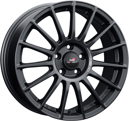 OZ SUPERTURISMO TGR-WRT 21x9 ET45 5x120 Matt Black + Silver Lettering