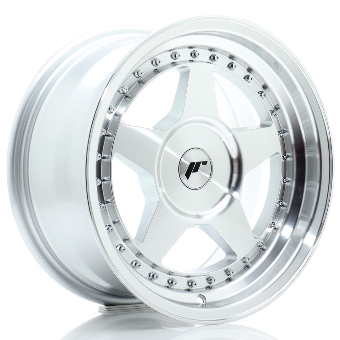 Japan Racing JR6 16x8 ET10-30 Silver Machined Face (ET und LK frei wählbar)