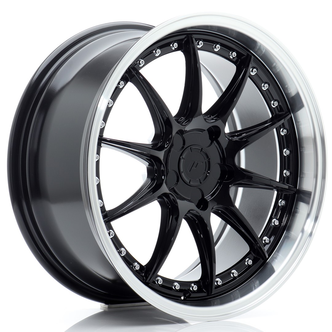 Japan Racing JR41 18x8.5 ET15-35 Gloss Black Machined Lip (ET und LK frei wählbar)