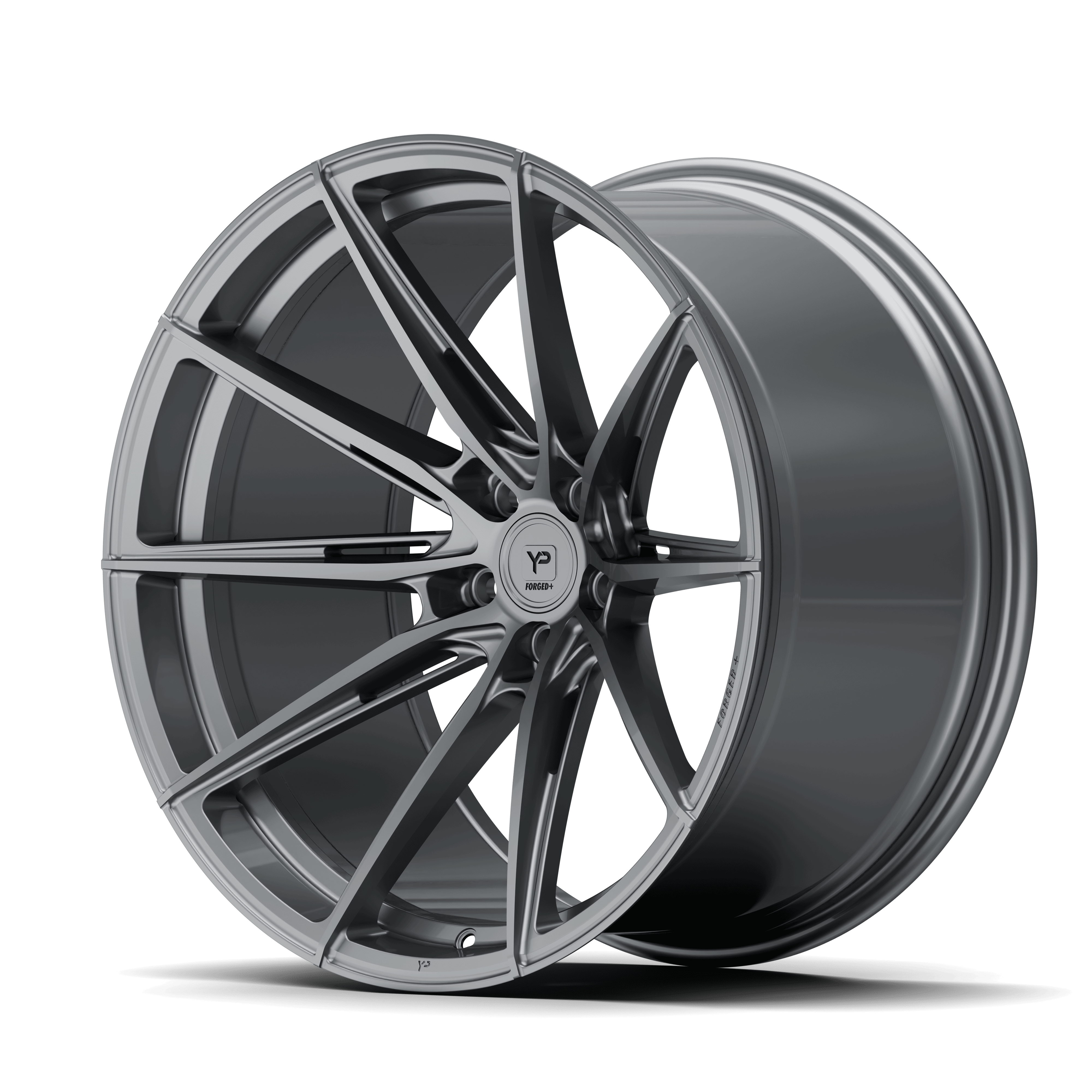 Yido YP-HF2 Forged+2 20x9 ET28 5x112 Grigio canna di fucile