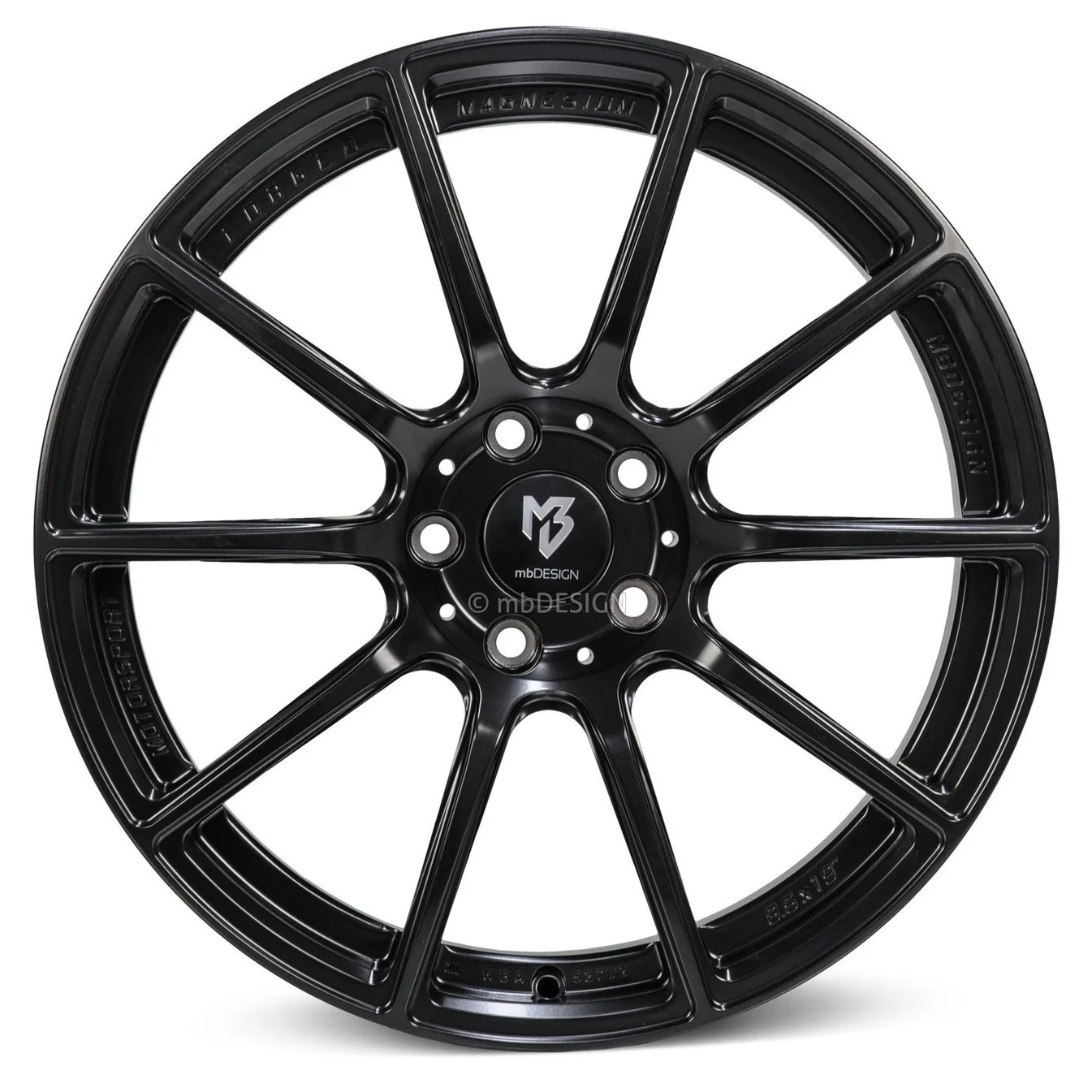 mbDESIGN MF1 18x7.5 ET45 5x108 Schwarz Grundiert
