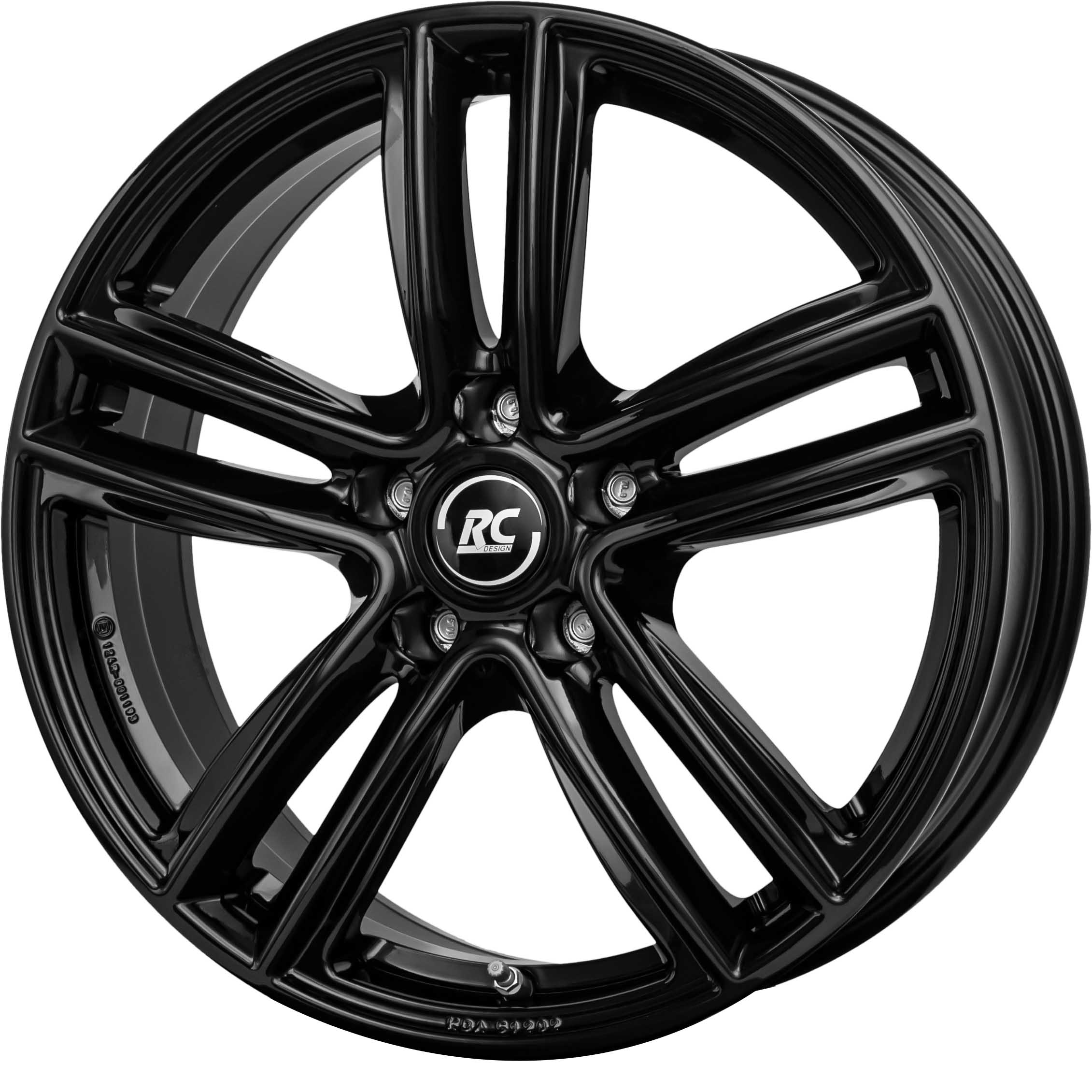 RCDesign RC27 15x6 ET45 5x100 Schwarz Glanz (SG)