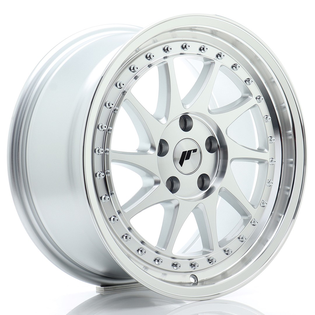 Japan Racing JR26 17x8 ET35 5x112 Argent usiné face