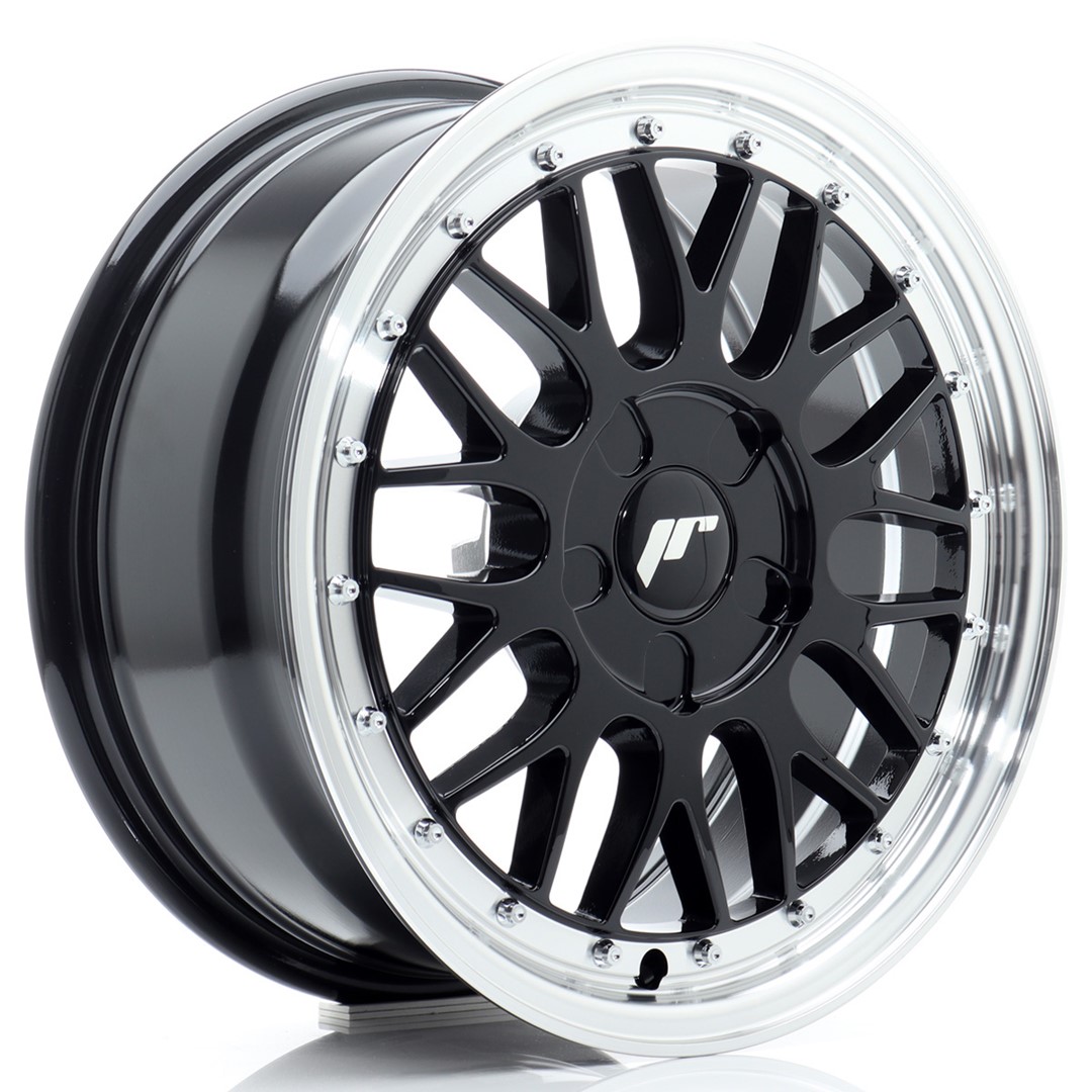 Japan Racing JR23 16x7 ET20-45 Blank (5H) Gloss Black Machined Lip