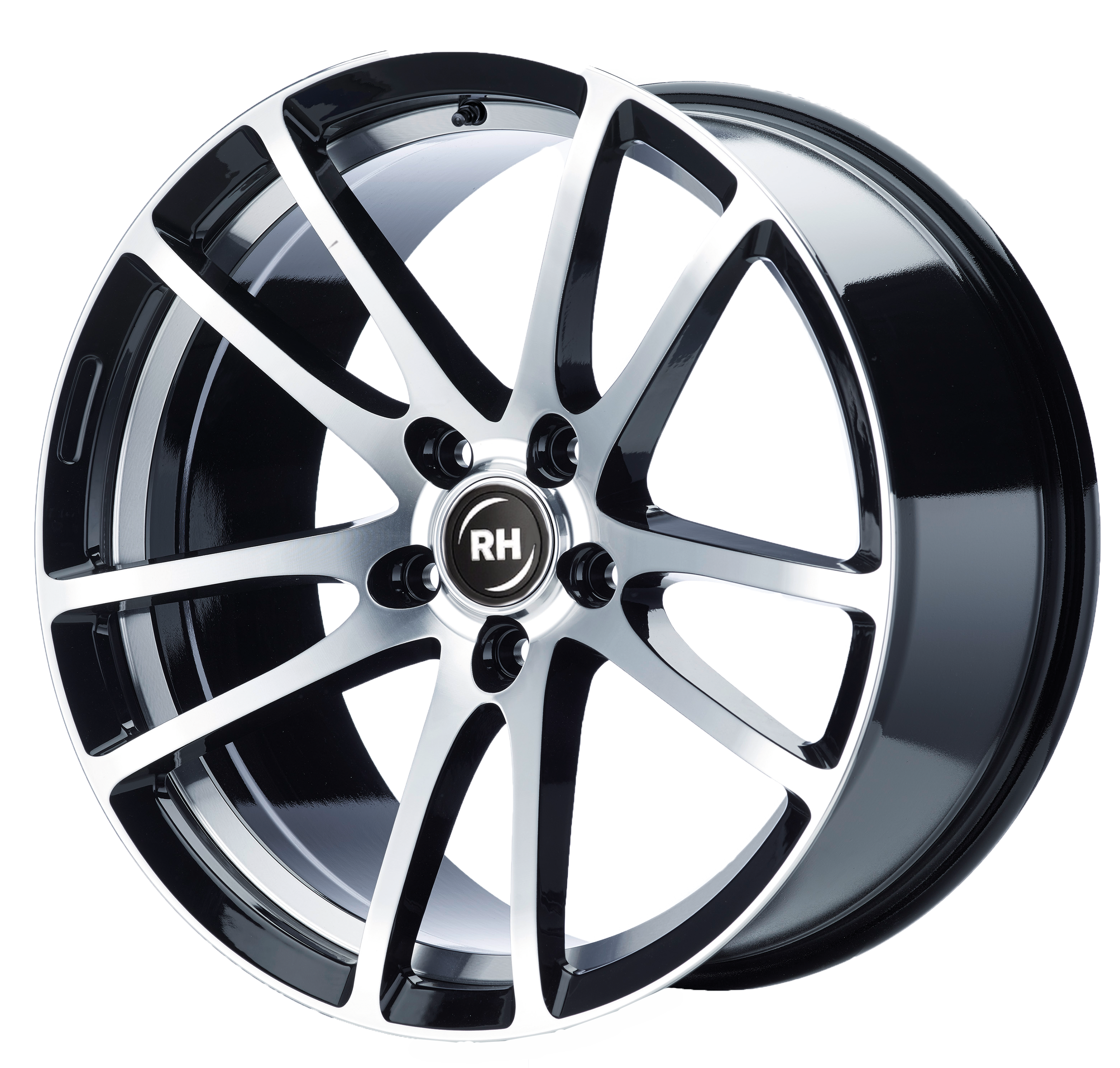 RH BO FLOWFORMING 19x8.5 ET45 5x108 Schwarz Voll Poliert