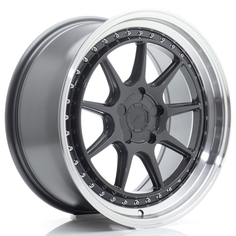 Japan Racing JR47 in Hyper Grey Machined Lip Farbe
