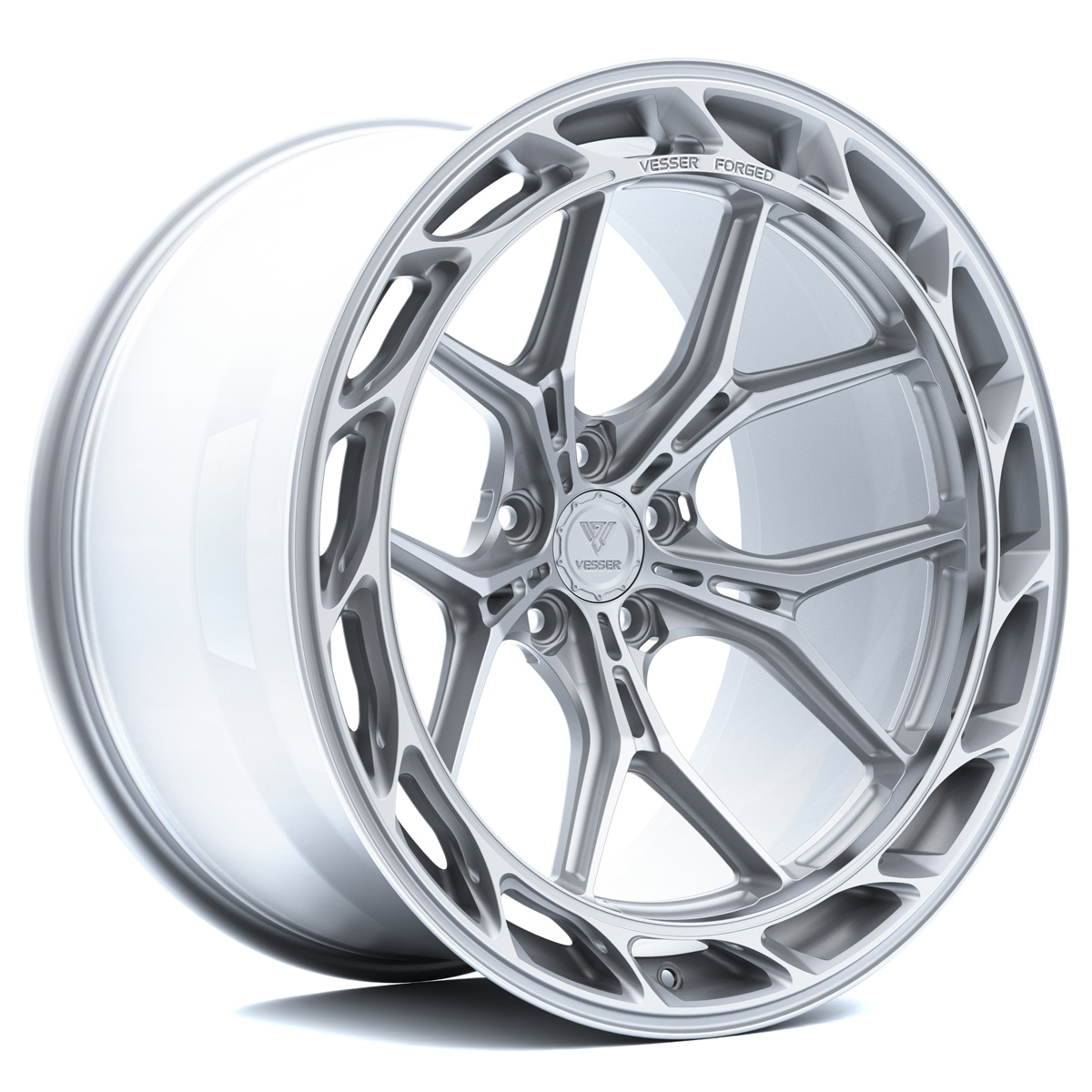 Jante Vesser VSR8 Droite 22x10.5 ET17-46 Finition Personnalisée (ET, PCD et couleur sélectionnables librement)