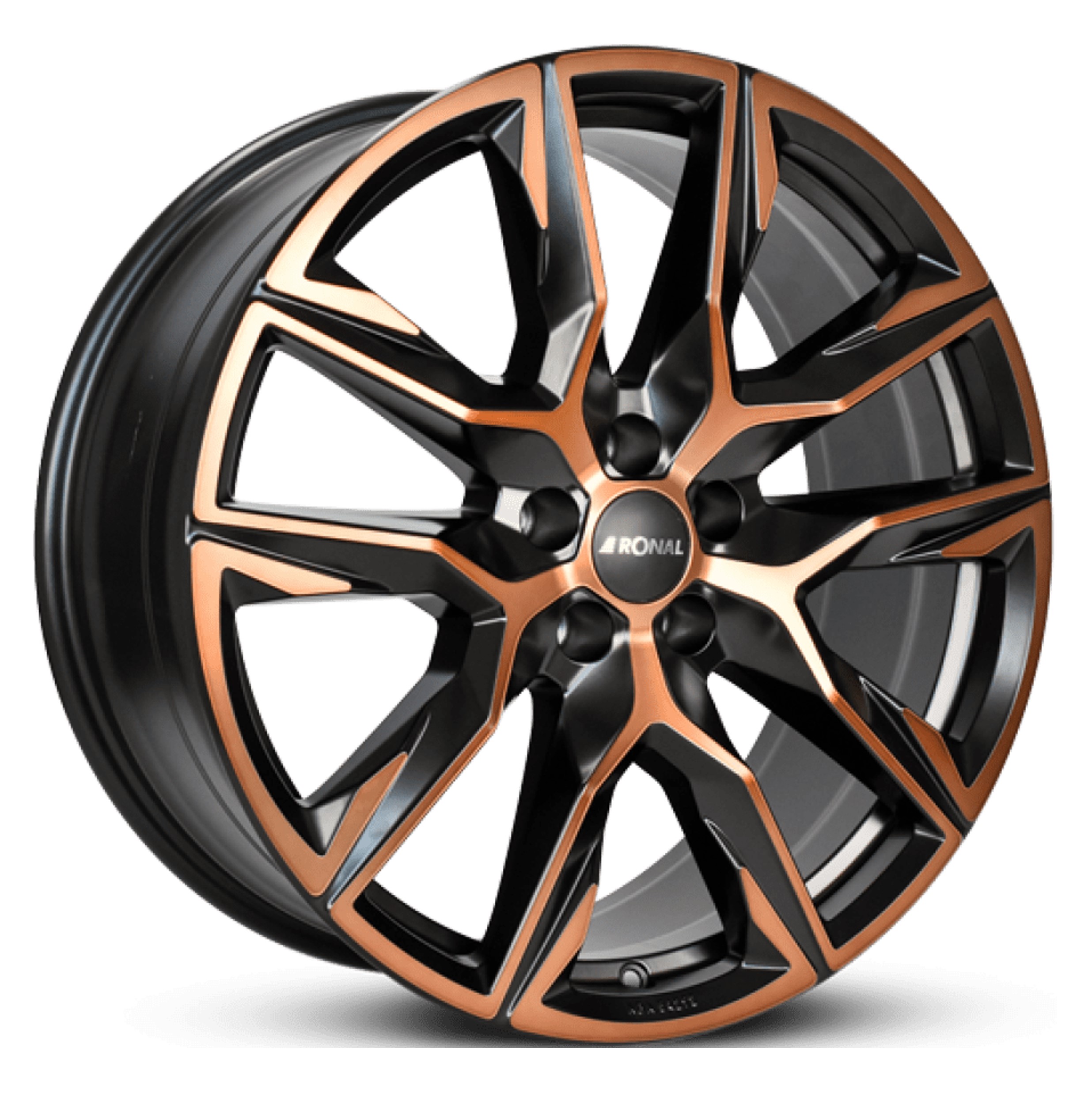 Ronal R71 20x8.5 ET42 5x112 Jetblack Copper Mat