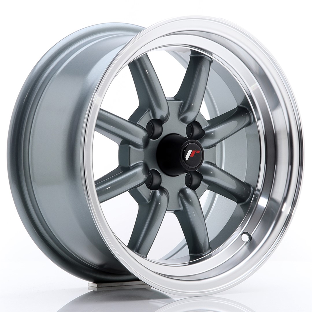 Japan Racing JR19 14x7 ET0 4x100 Gun Metal Machined Lip