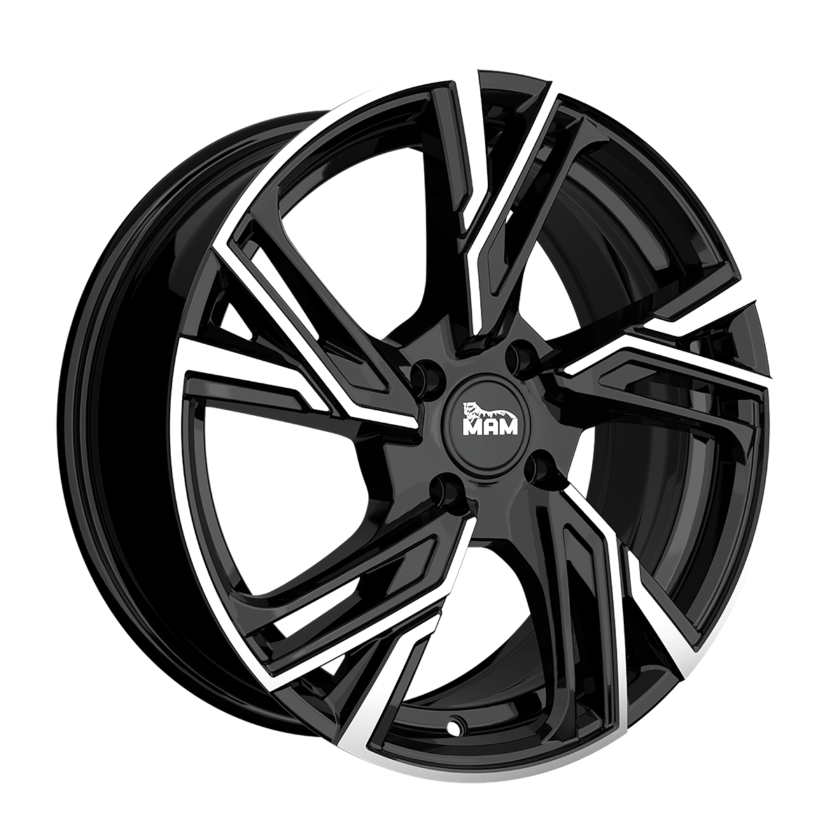 MAM Felgen RS5 16x6.5 ET37 4x108 Black Front Polish