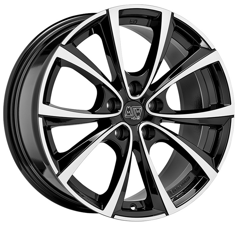 MSW 27T 18x8.5 ET32.5 5x114.3 Gloss Black Full Polished