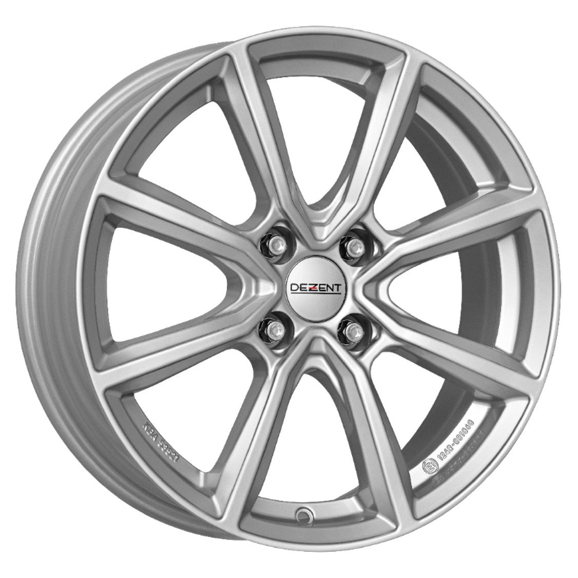 Dezent TN ARGENT 16x6.5 ET43 4x100 Argent