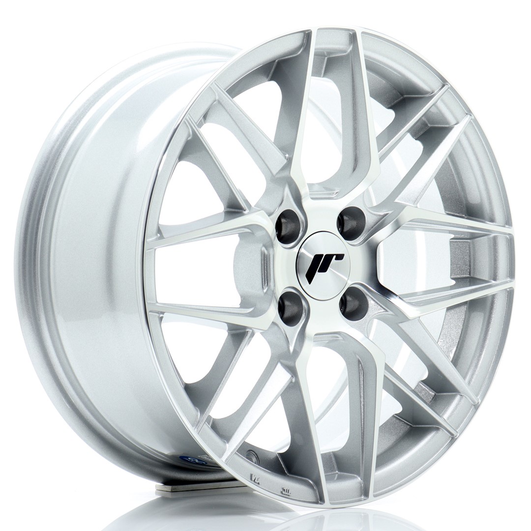 Japan Racing JR28 15x7 ET38 4x100 Silver Machined Face
