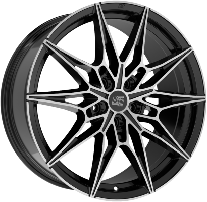 MSW 75 19x8 ET34 5x112 Gloss Black Full Polished