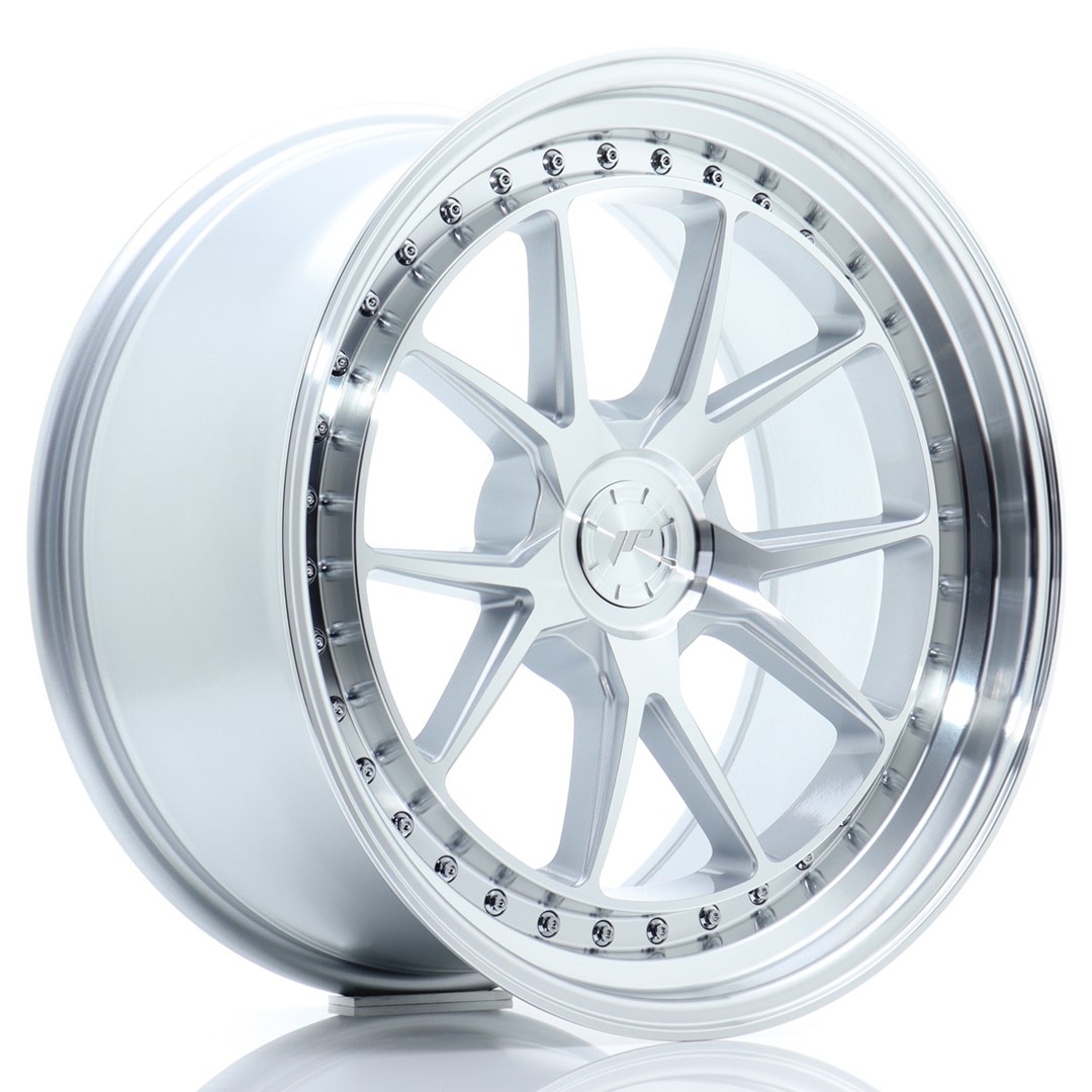 Japan Racing JR39 19x10 ET15-40 Argent Face Usinée (ET et PCD sélectionnables librement)
