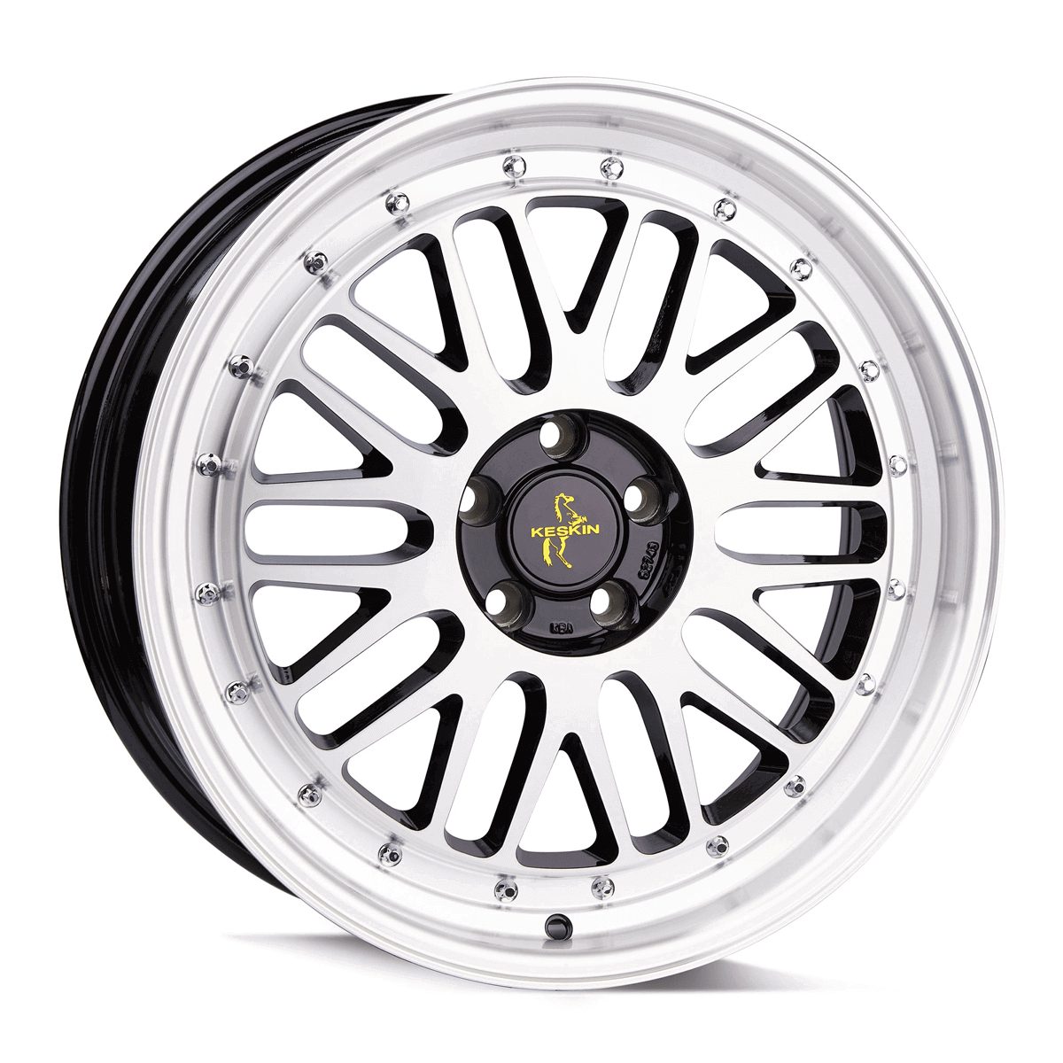 Keskin Wheels KT22 19X8.5 ET35 5X120 BLACK FRONT POLISH