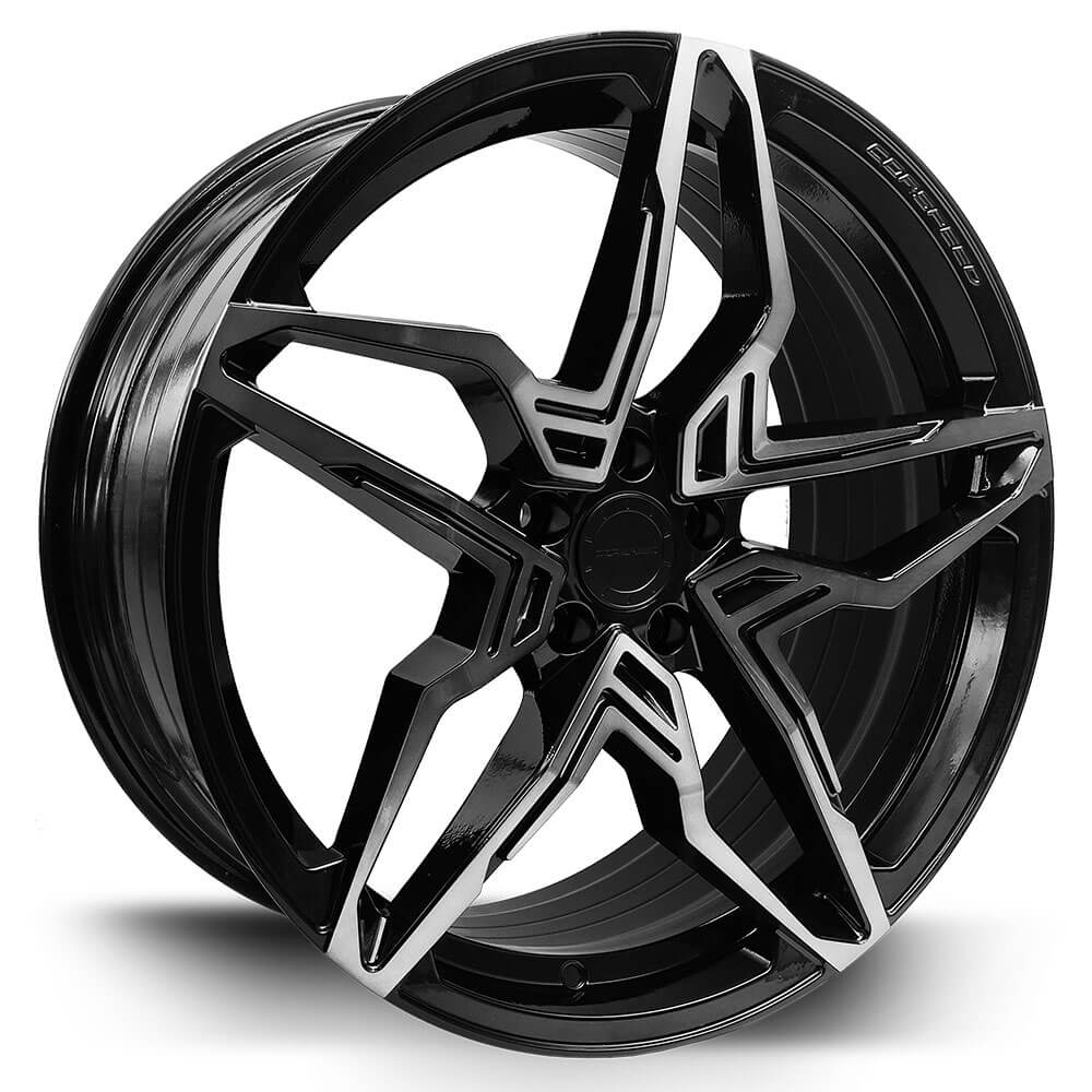 Corspeed KHARMA 19x8.5 ET43 5x112 Higloss-Black Brushed Surface