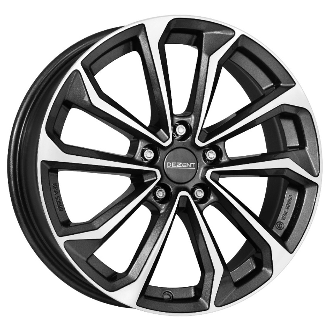 Dezent KS DARK 16x6.5 ET44 5x114.3 Gunmetal Polished