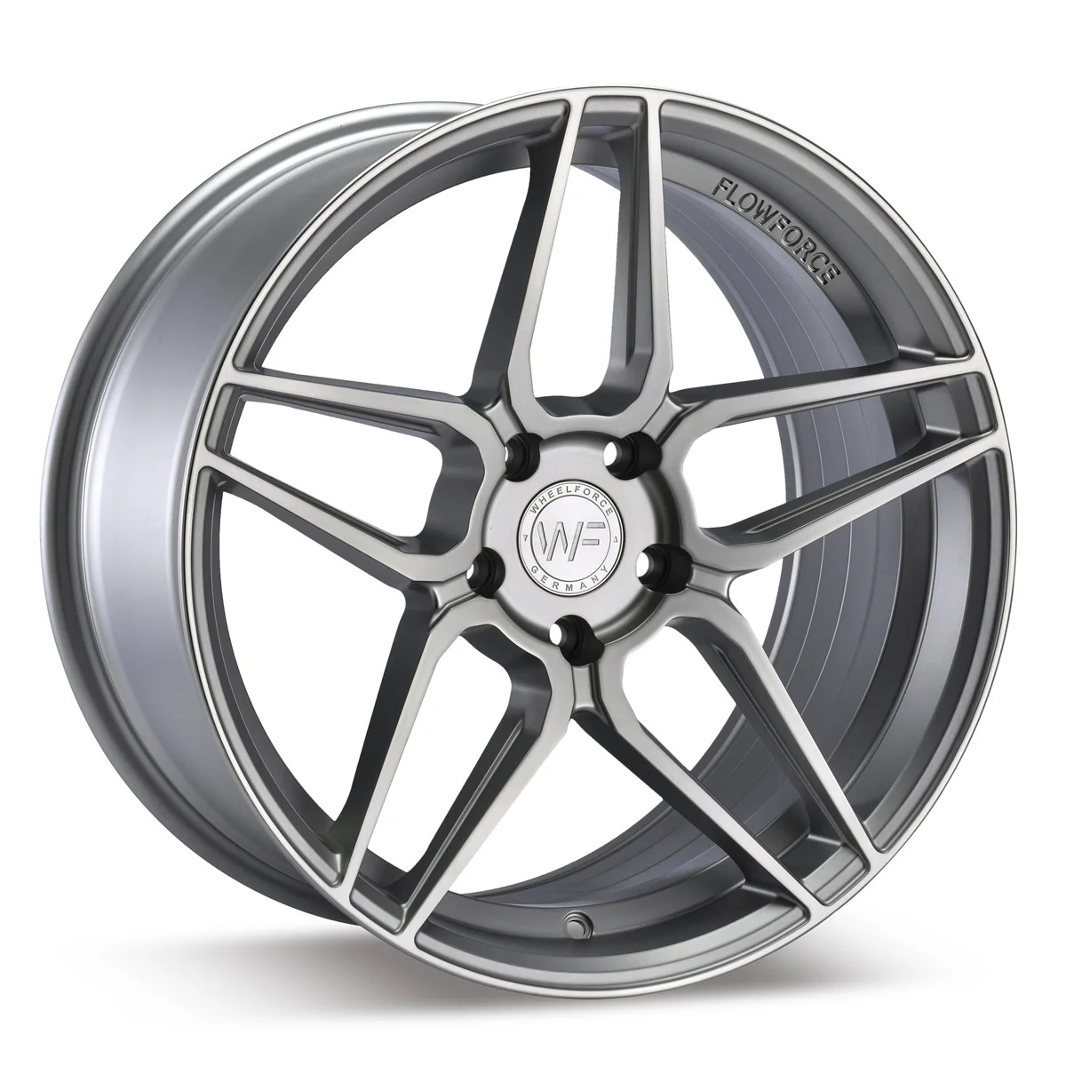 Wheelforce Wheels CF1-RS 19x8.5 ET35 5x120 Frozen Silver