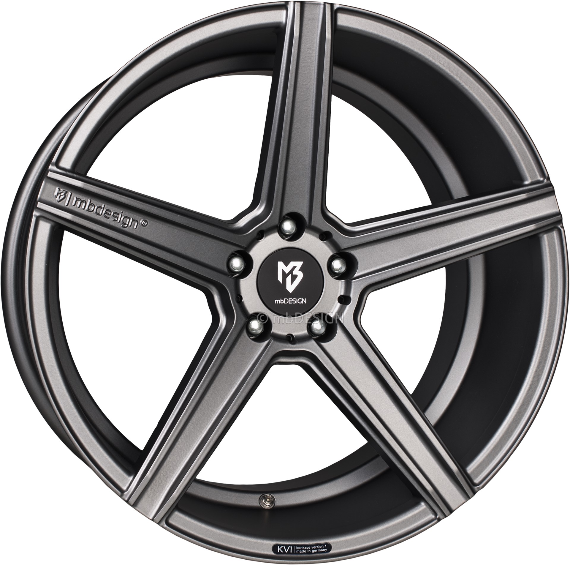 mbDESIGN KV1 19x9.5 ET45 5x114.3 Grau Matt