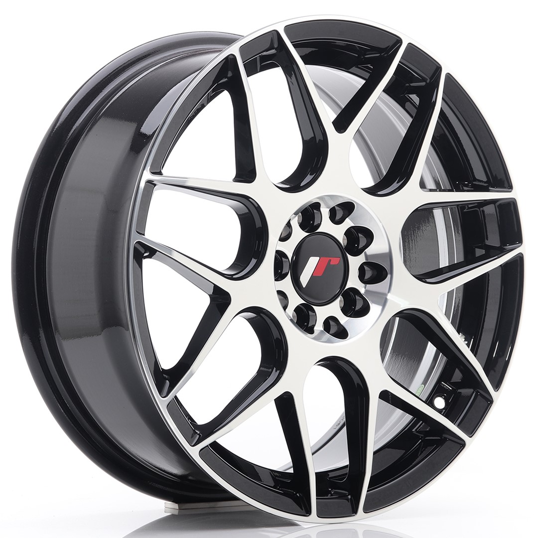 Japan Racing JR18 17x7 ET40 5x100/114.3 Gloss Black Machined Face