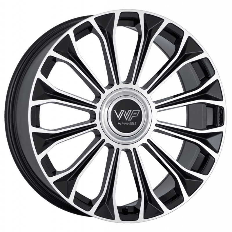 WP Wheels 830 in Glanz Schwarz Frontpoliert Farbe