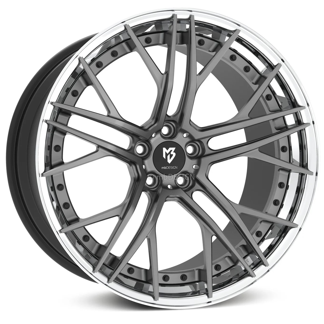 mbDESIGN SF1.3 20x9 ET34 5x112 Gris Mat Poli