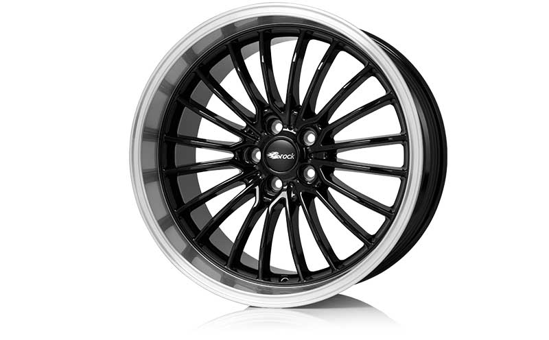 Brock B24GP 20x9 ET40 5x112 Schwarz Glanz Horn-Poliert (SGHP)