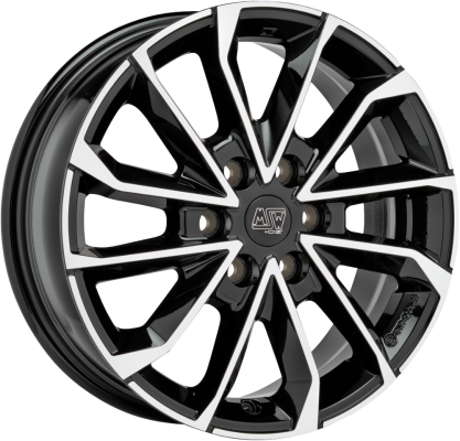 MSW 42 6H 20x8.5 ET47 6x120 Noir Brillant Poli Intégral