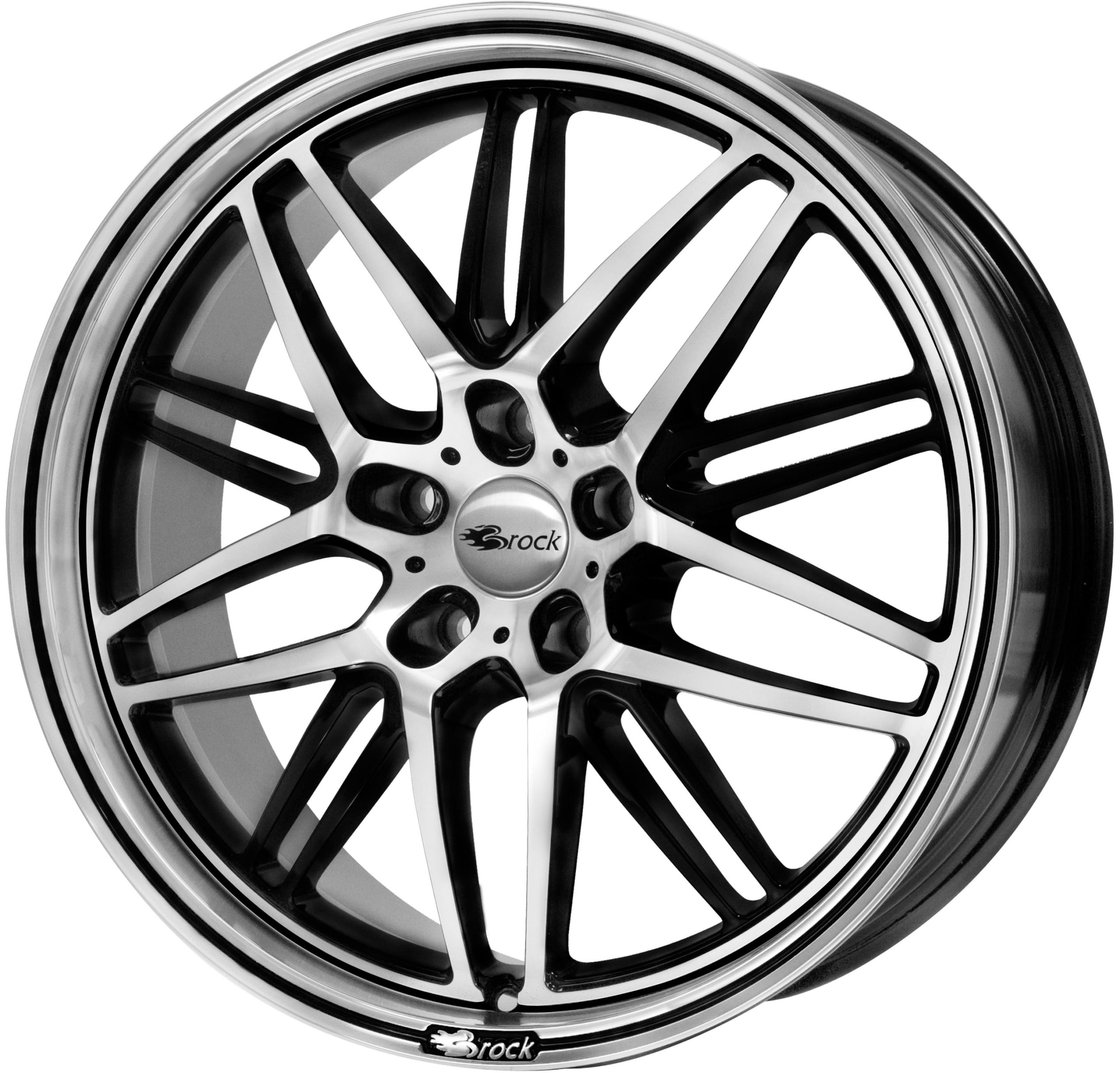 Brock B28 19x8.5 ET45 5x114.3 Gloss Black Fully Polished (SGVP)