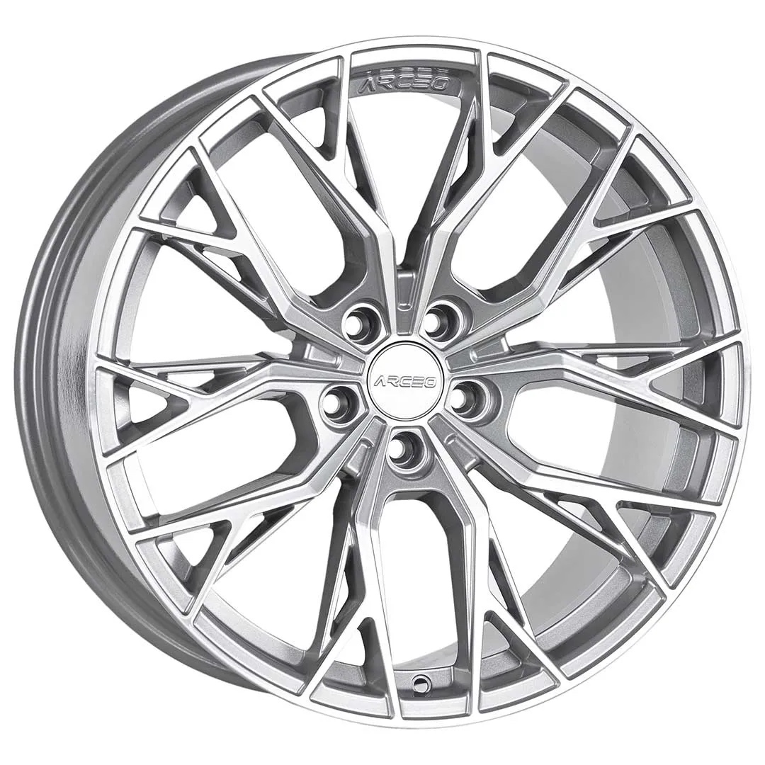Arceo ROMA 20x9 ET30 5x120 Silver Diamond