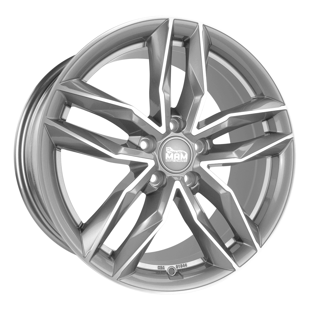 MAM Felgen RS3 19x8.5 ET45 5x112 Palladium Front Polish
