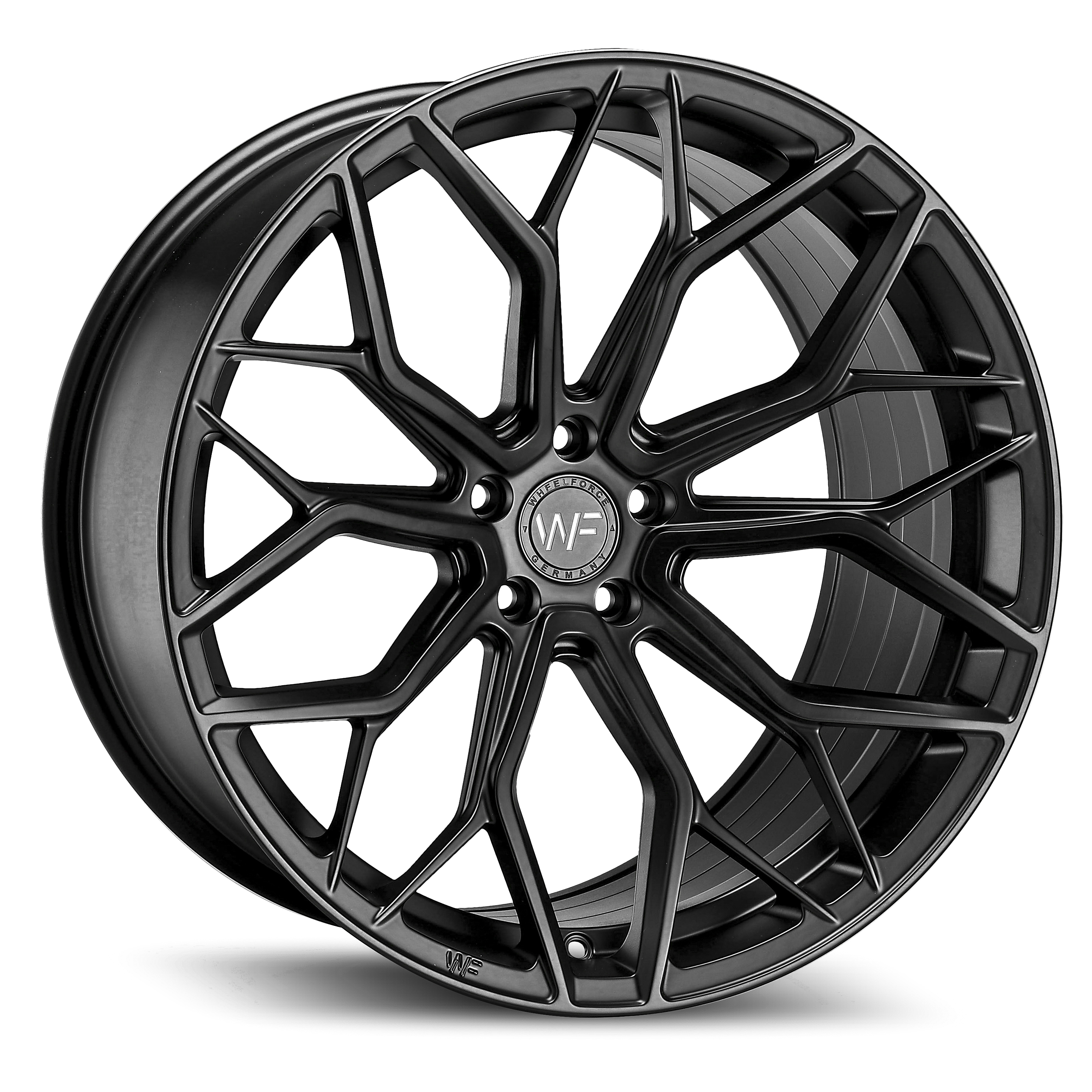 Wheelforce Wheels HE1-FF 21x9 ET25 5x112 Deep Black