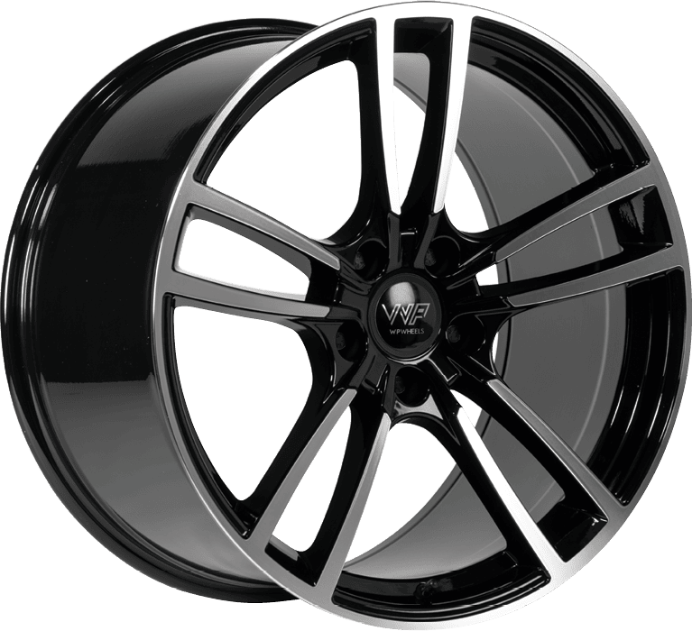 WP Wheels 732 in Glanz Schwarz Frontpoliert Farbe