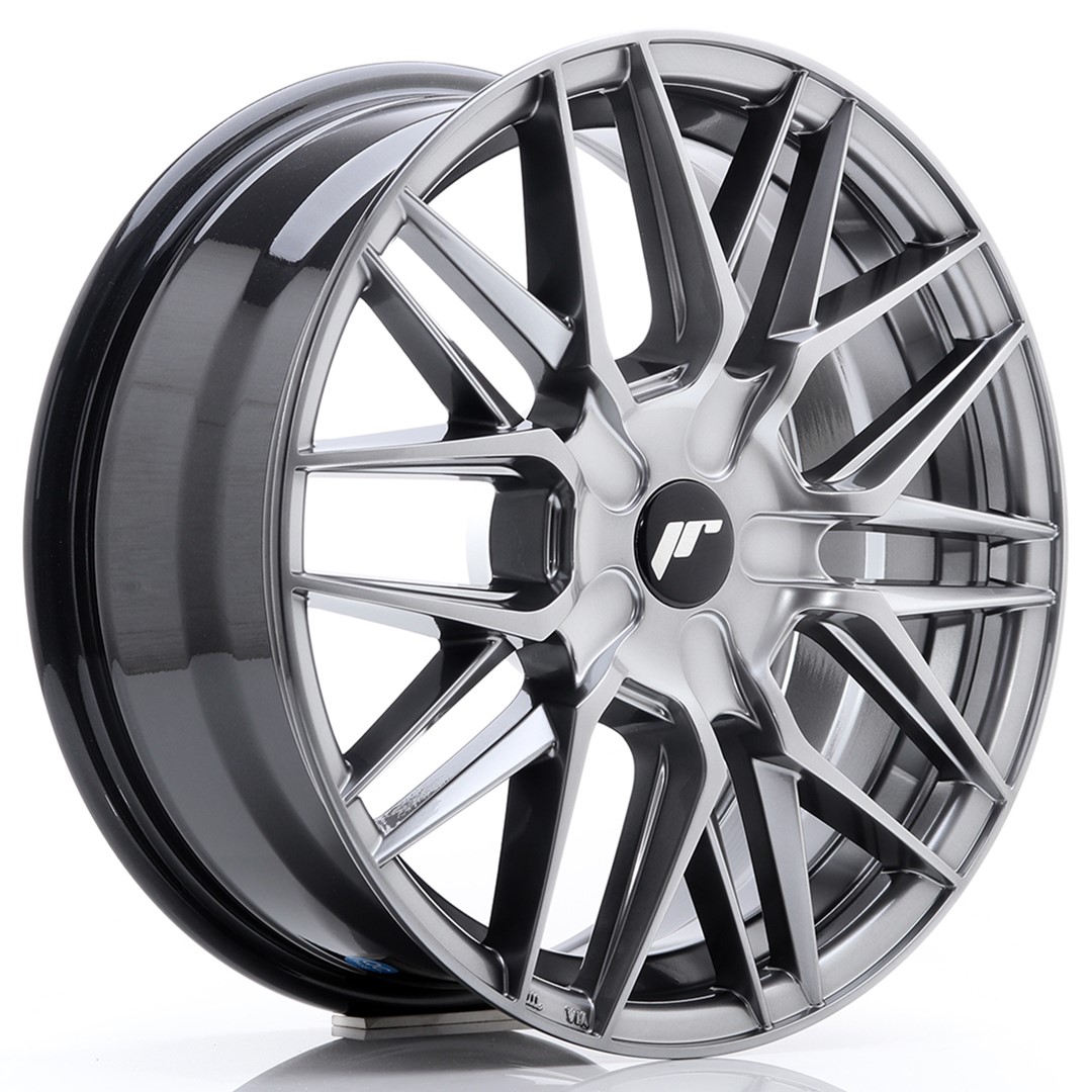 Japan Racing JR28 17x7 ET20-45 Blank Hyper Black