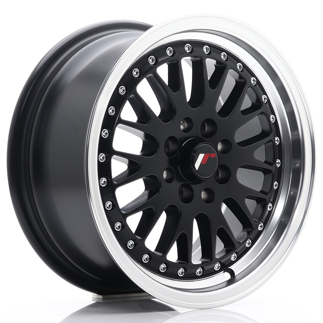 Japan Racing JR10 15x7 ET30 4x100/108 Matt Black Machined Lip