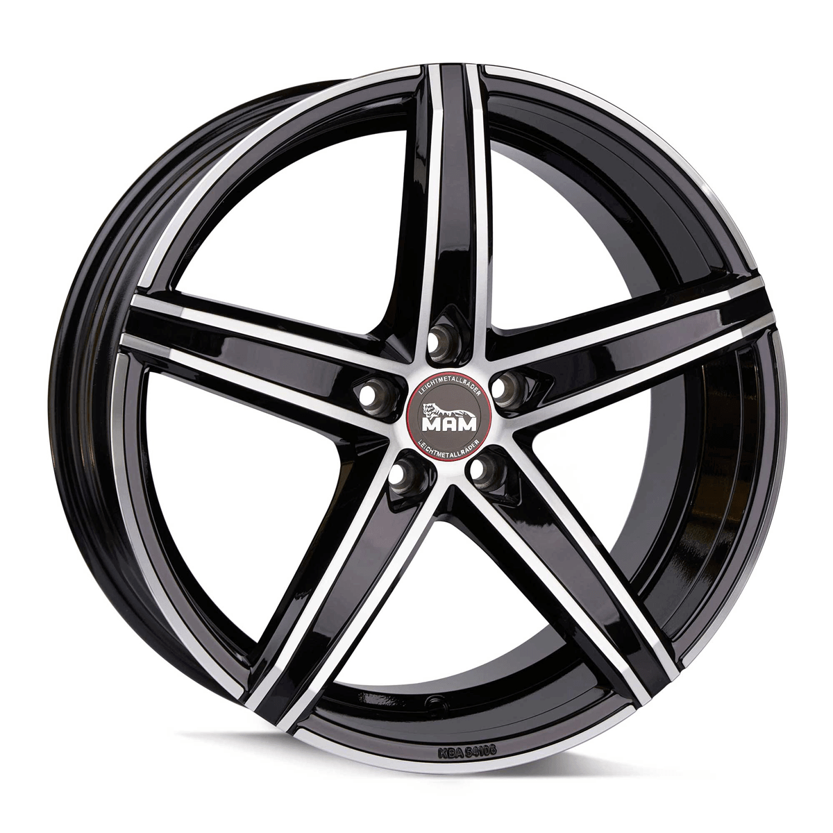 MAM Felgen OX-18 19x8.5 ET45 5x114.3 Black Front Polish